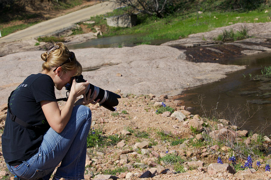 Me Shooting in Texas Hill Country Photograph by Amber Kresge