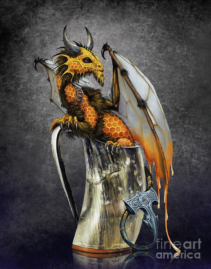 Mead Dragon Digital Art by Stanley Morrison