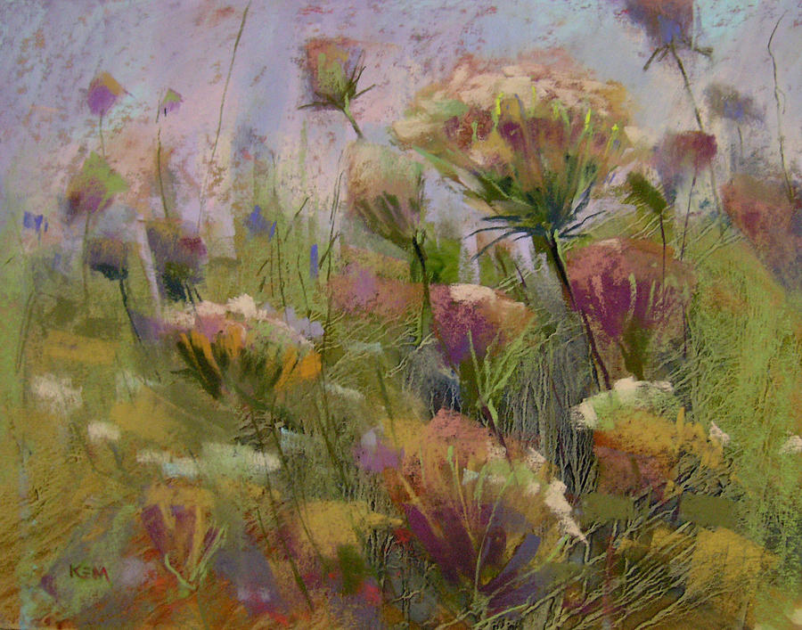 Wildflowers Pastel - Meadow Dance by Karen Margulis