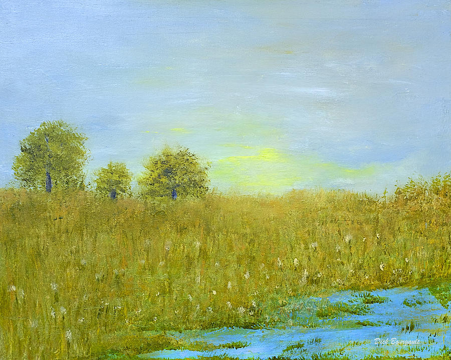 Meadow Painting by Dick Bourgault