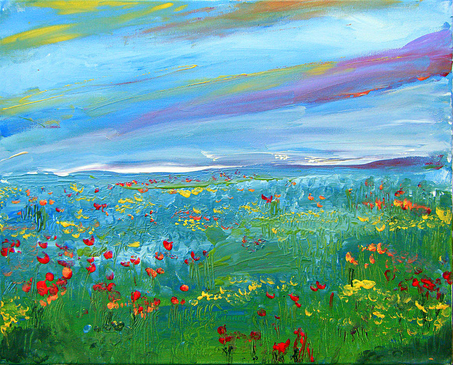 Meadow Drops By Colleen Ranney Painting