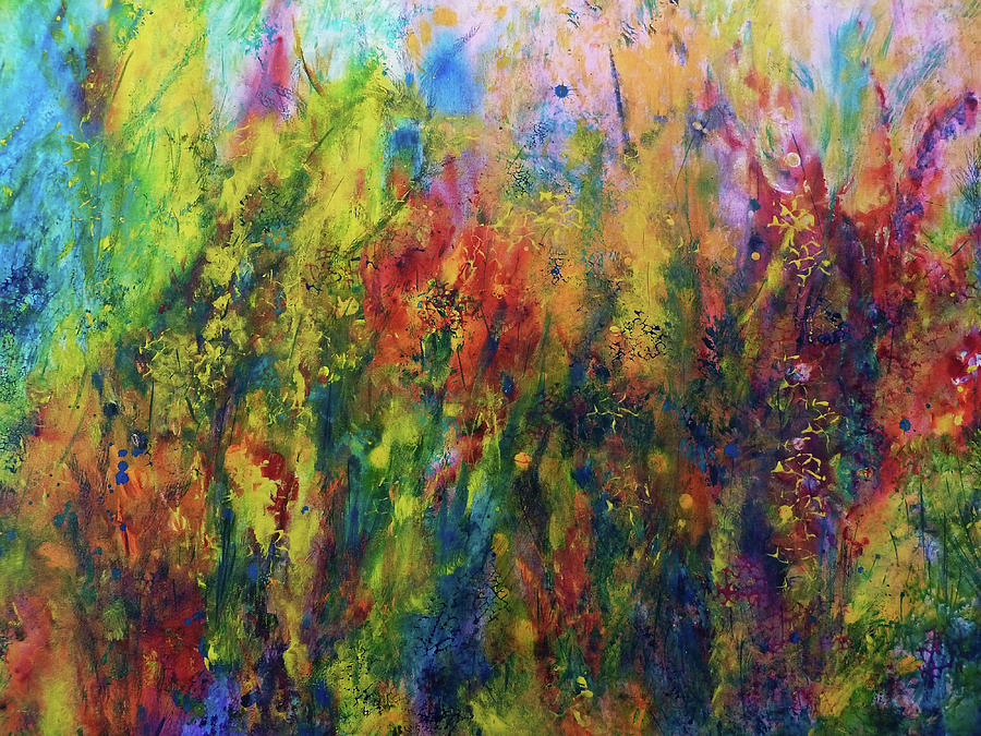Meadow Flowers 2 Painting by Claire Bull