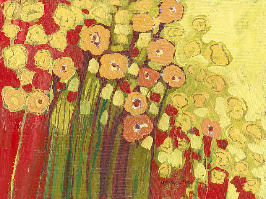Floral Painting - Meadow in Bloom by Jennifer Lommers