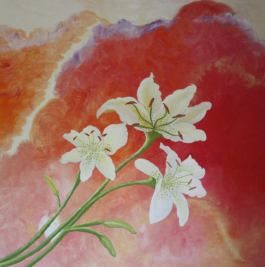 Meadow Lilies Painting by Ann Shramm-Williams - Fine Art America