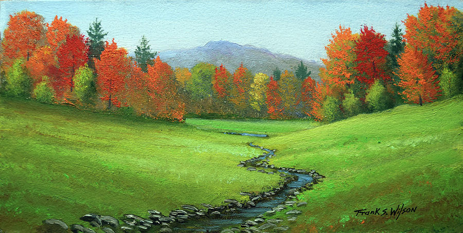 Meadow Stream Painting by Frank Wilson