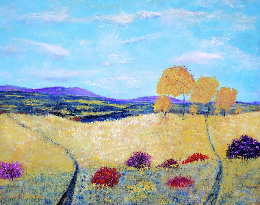 Meadow View  Painting by Dick Bourgault