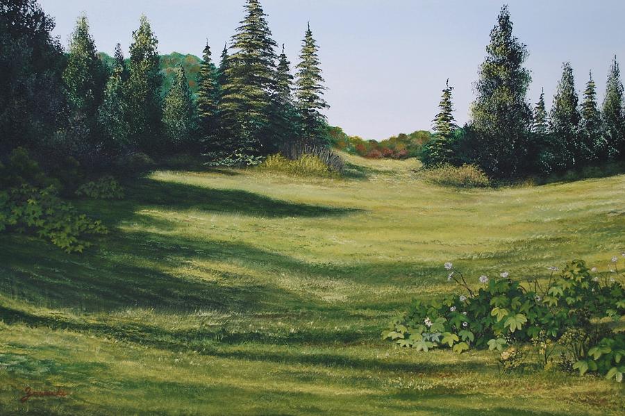 Meadow Walk Painting by Alan Zawacki