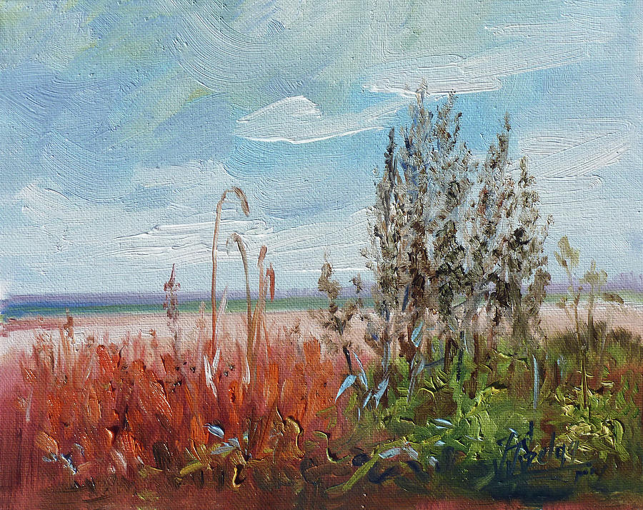 Meadow weeds Painting by Irek Szelag