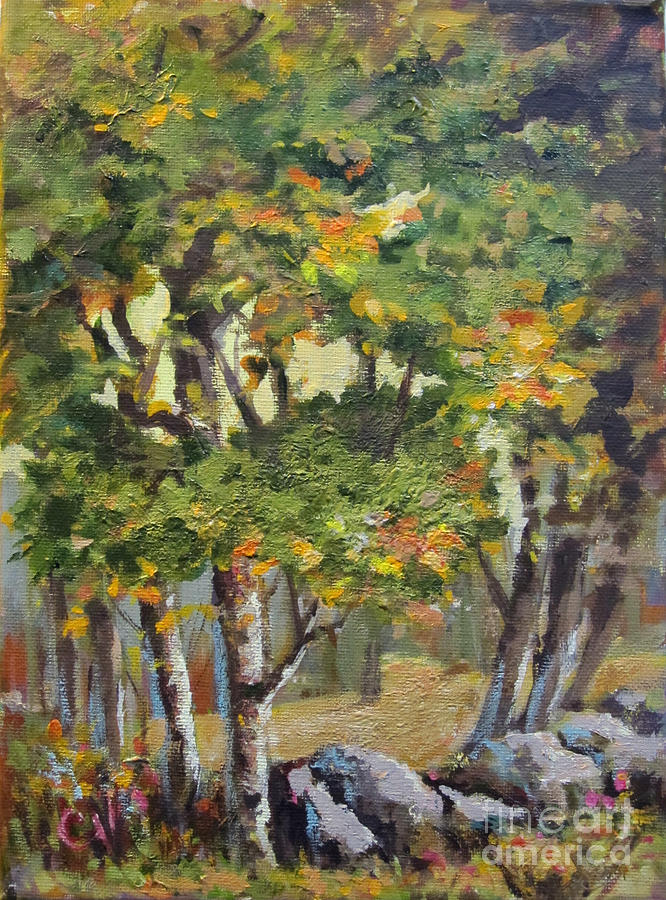 Tree Painting - Meadows Edge by Carol Hart