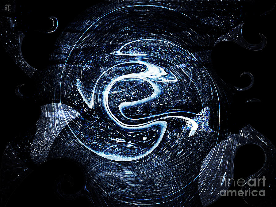 Abstract Digital Art - Meaning Of the Universe by Fei A