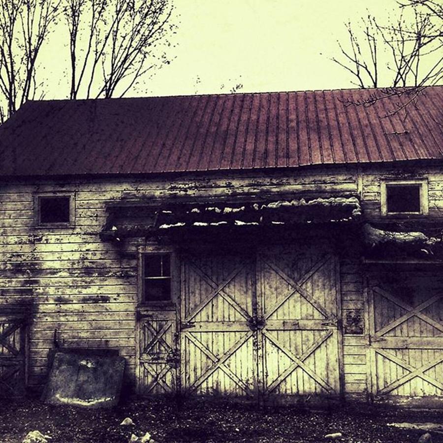 Barn Photograph - Meanwhile, Somewhere On A Back Road On by Sikena Khadija