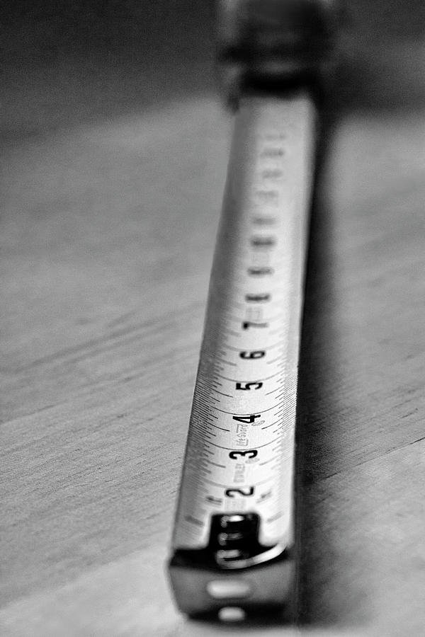 Measure Twice Cut Once - Measuring Tape Photograph by Mitch Spence
