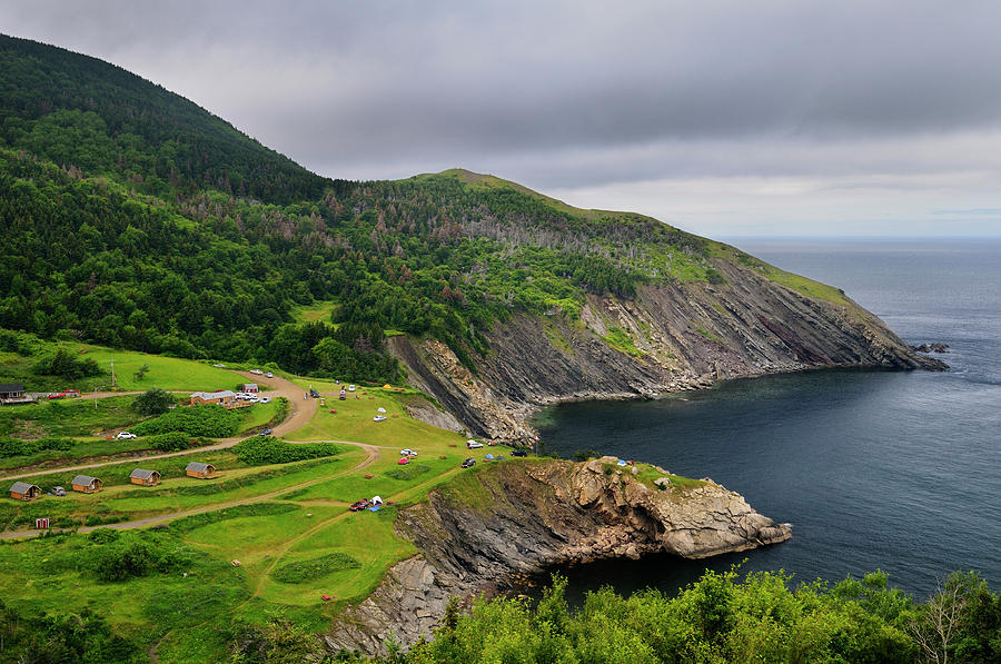 Meat Cove campgrounds at the north tip of Cape Breton Island Nov Photograph by Reimar Gaertner
