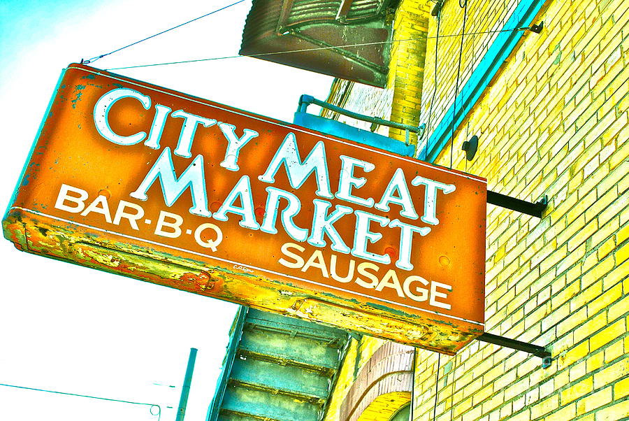 Meat Market Photograph - Meat on the Market by Chuck Taylor
