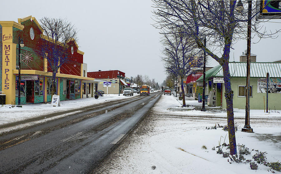 Meat Pies and Slushy Streets Photograph by Tom Cochran