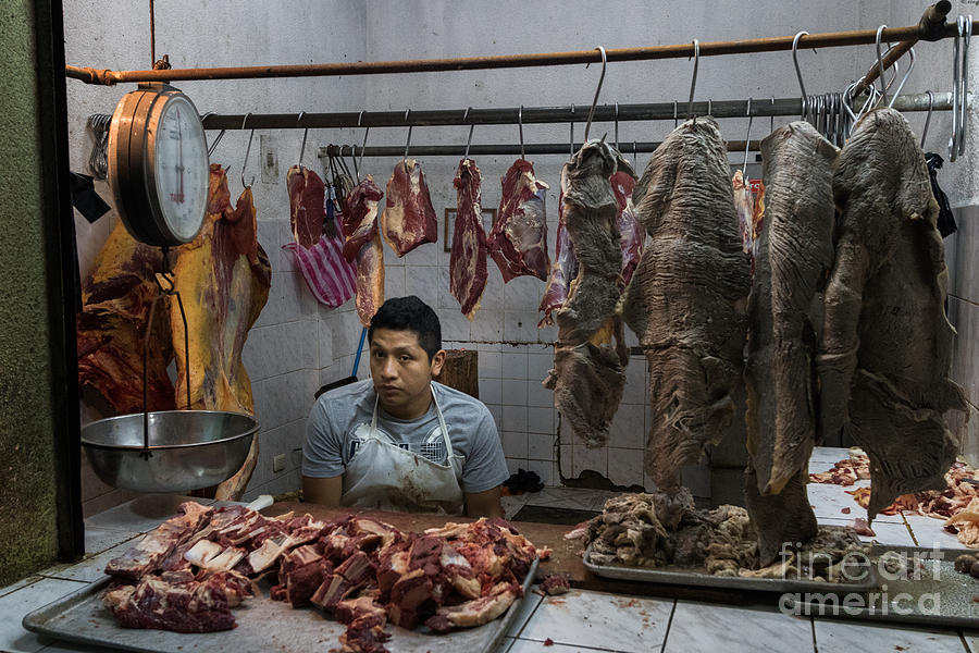 Meat Vender Santiago Atitlan Photograph