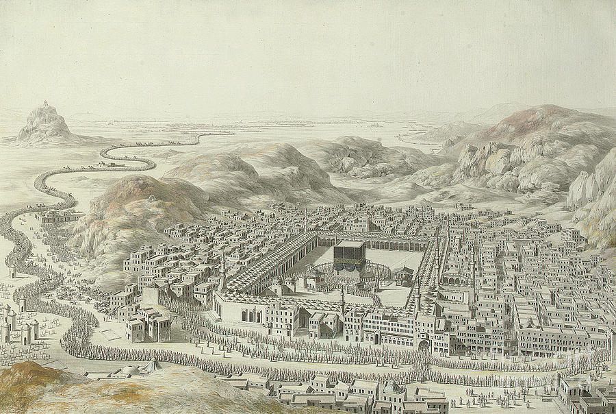 Architecture Painting - Mecca, 1787 by Louis-Nicolas de Lespinasse