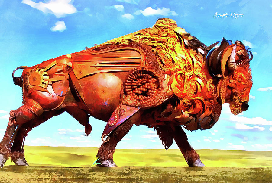 Mechanical Bull Painting