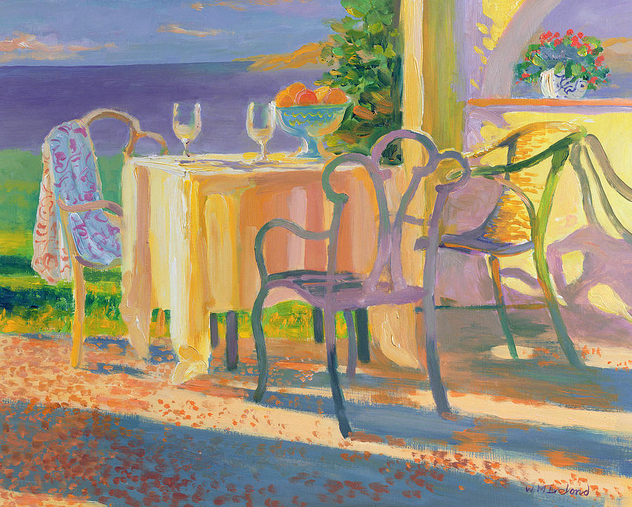 Wine Painting - Med Evening by William Ireland