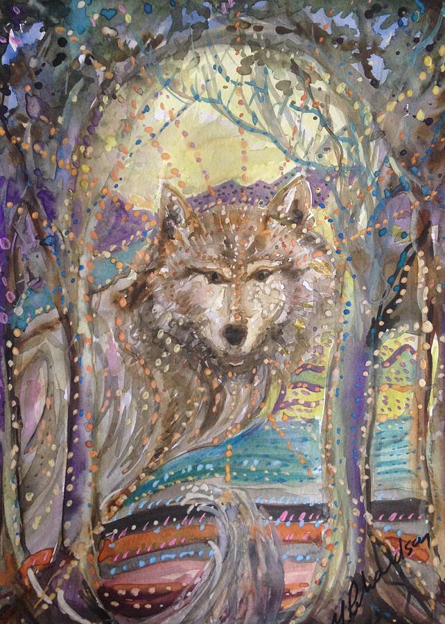 Medeina, Power And Strength Of The Forest Painting by Mica Rikr