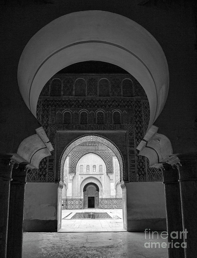Medersa Marrakesh Morocco  Photograph by Chuck Kuhn