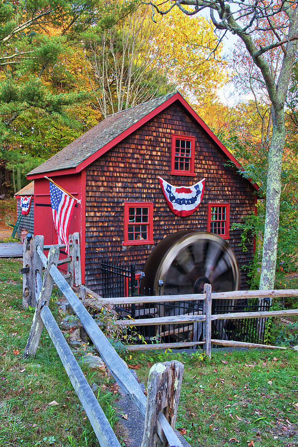 Medfield Kingsbury Grist Mill Photograph by Juergen Roth