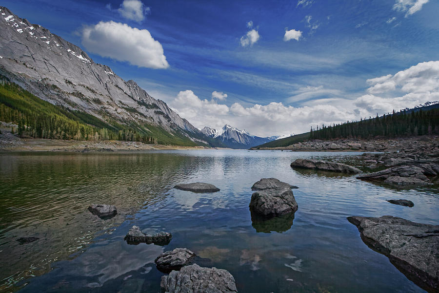 Medicine Lake, Jasper Photograph by Dan Jurak