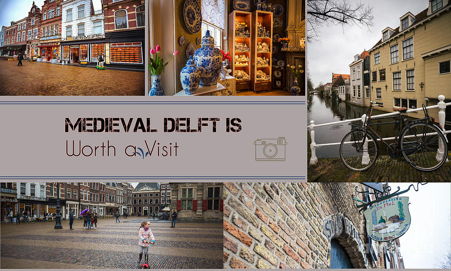 Medieval Delft Mixed Media by Eva Lechner