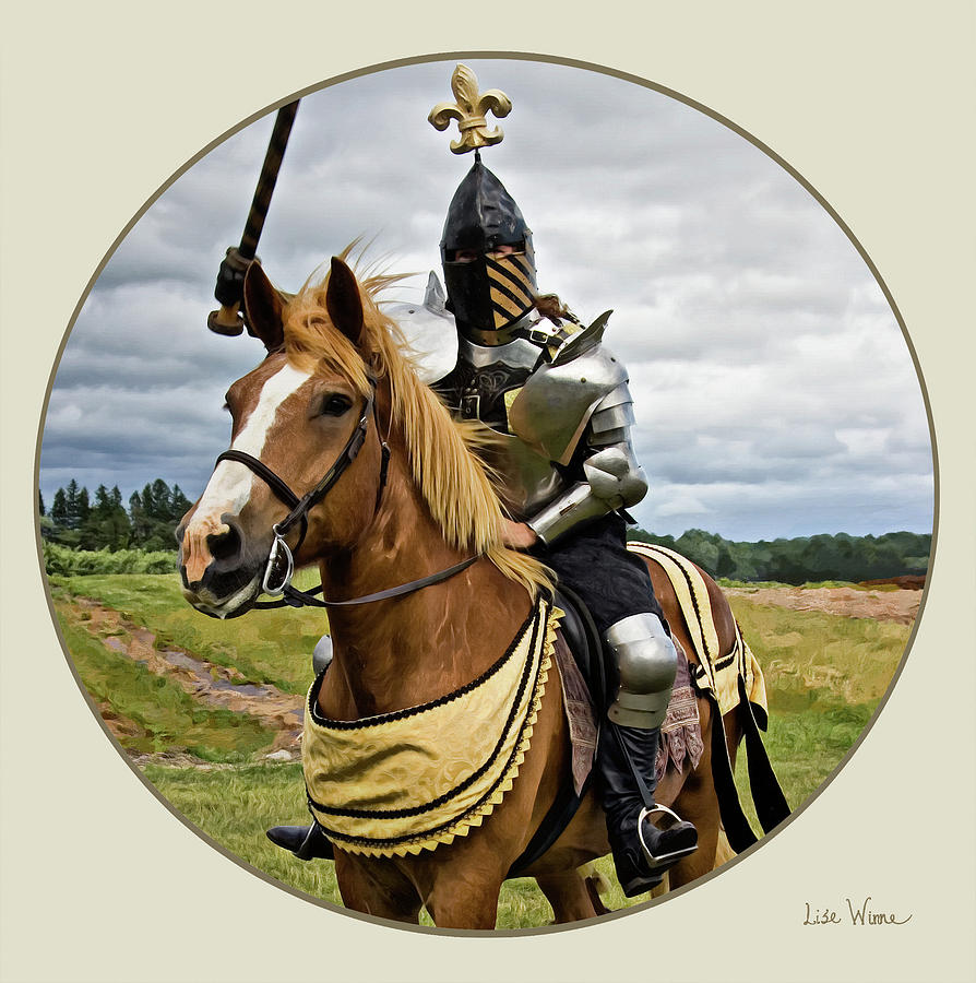 Knight Digital Art - Medieval and Renaissance by Lise Winne