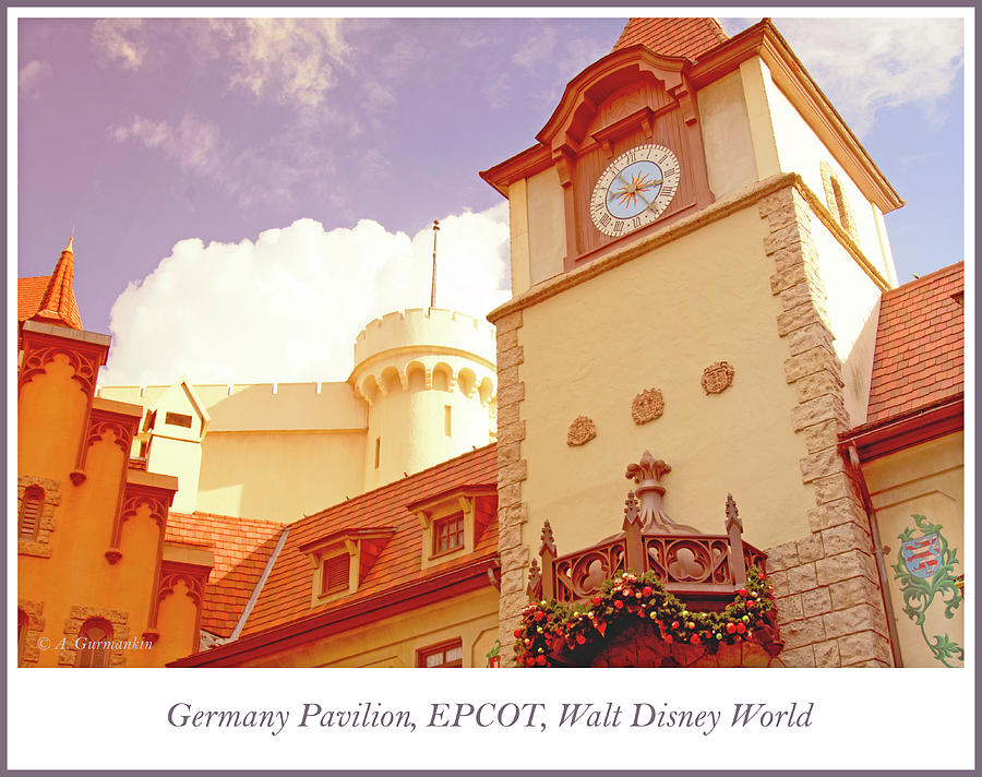 Medieval Architecture, Germany Pavilion, EPCOT Photograph by A Macarthur Gurmankin