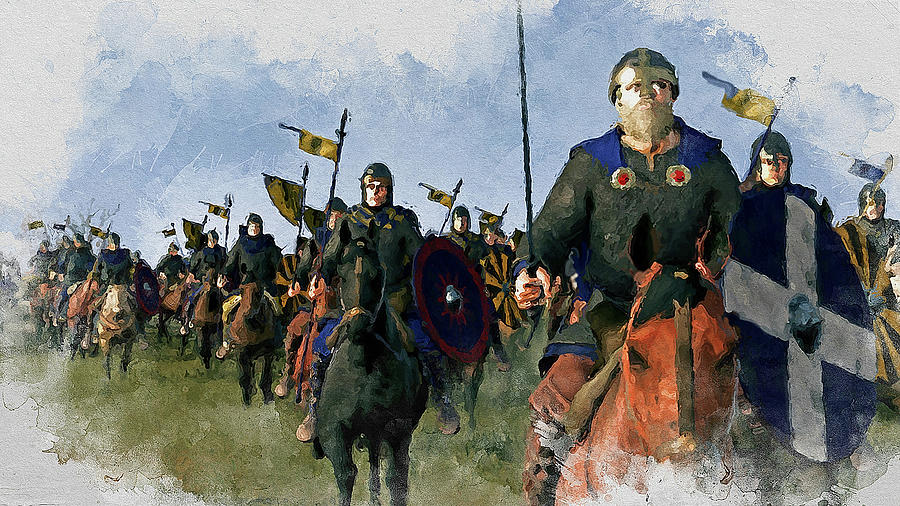 Medieval Army In Battle - 20 Painting by Andrea Mazzocchetti