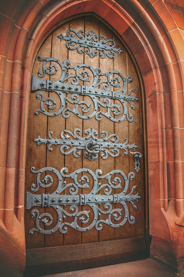 Architecture Photograph - Medieval Door Basel Switzerland by Carol Japp