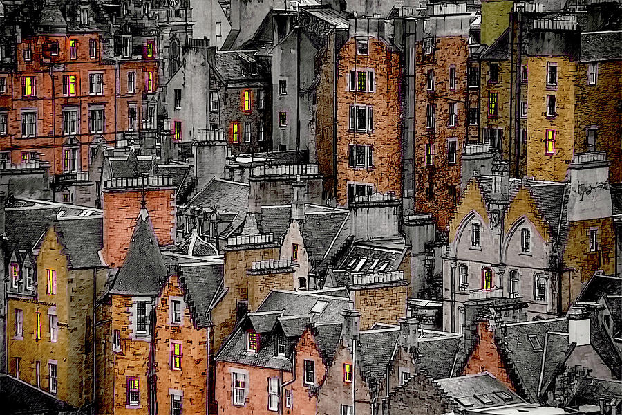 Medieval Edinburgh Digital Art by John Haldane
