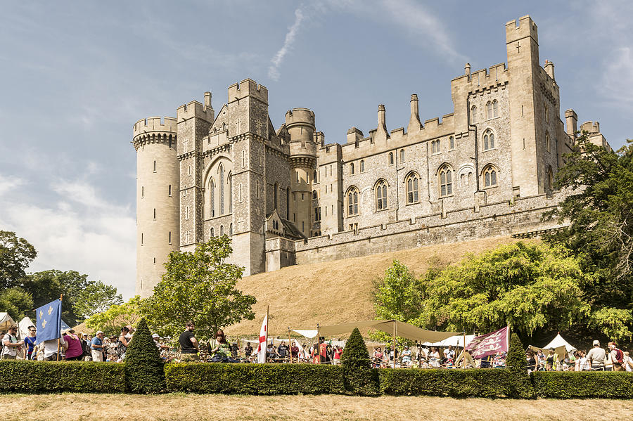 Medieval Event - Arundel Castle. #1 Photograph by Hazy Apple