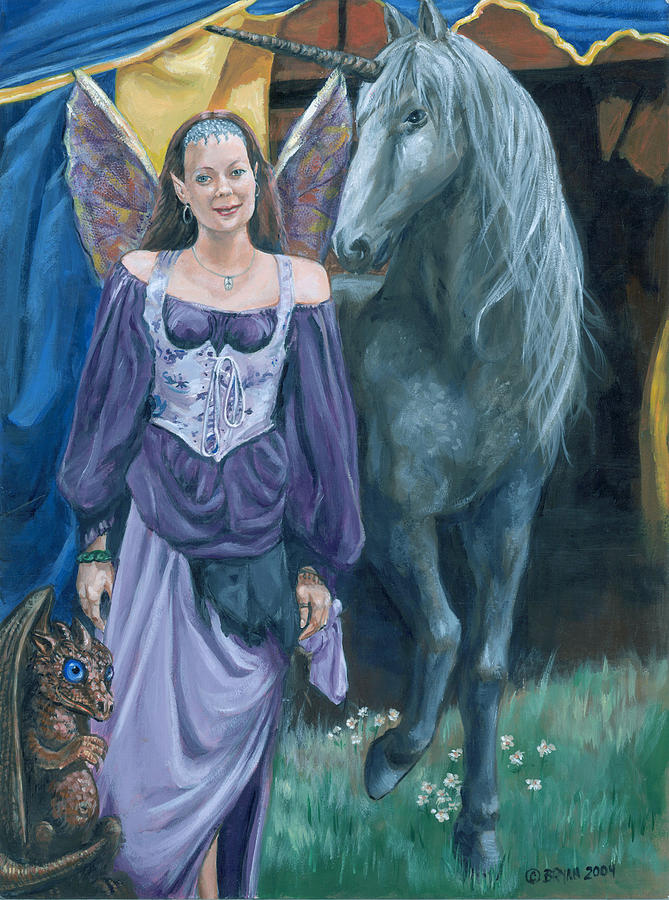 Medieval Fantasy Painting by Bryan Bustard
