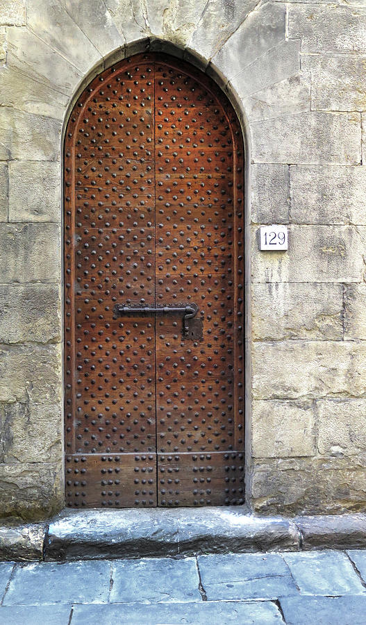 Medieval Florence Door Photograph by Dave Mills