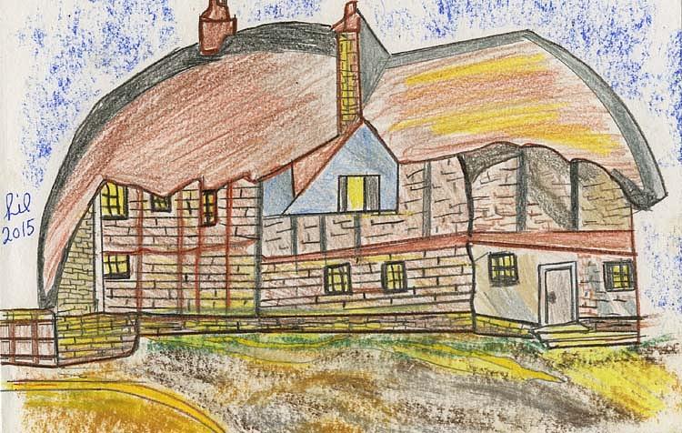 Medieval House Drawing by Lill Curth | Fine Art America