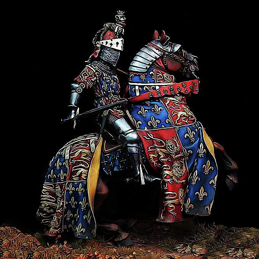 Medieval Knight - 02 Painting by AM FineArtPrints