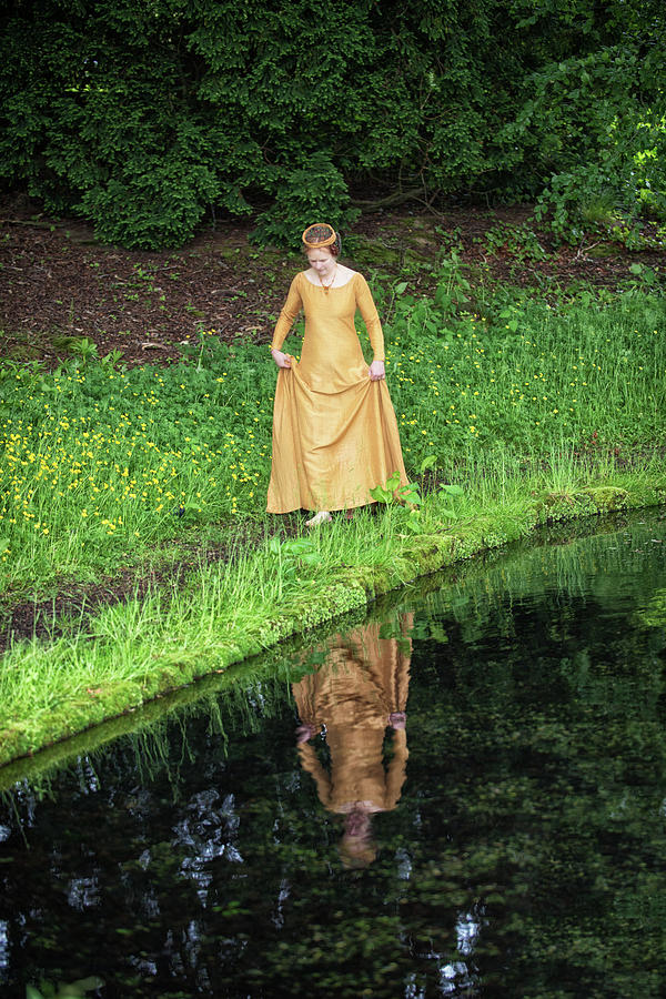 Medieval Lady, Barefoot Photograph by Jean Gill