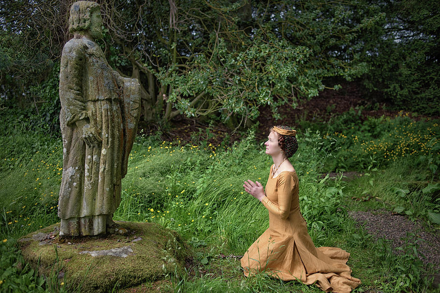Medieval Lady praying to Saint Ninian 2 Photograph by Jean Gill