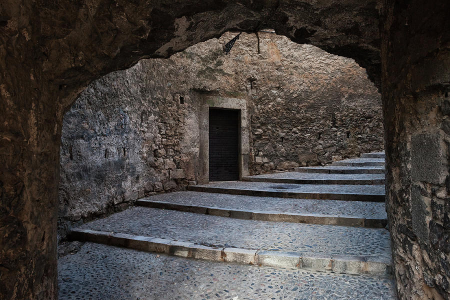 Medieval Passage with stairs in Old Jewish Quarter  Photograph by Artur Bogacki