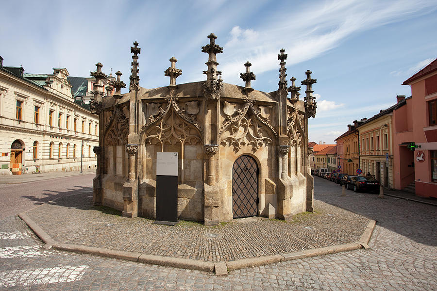 Medieval Stone Fountain in Kutna Hora Photograph by Aivar Mikko
