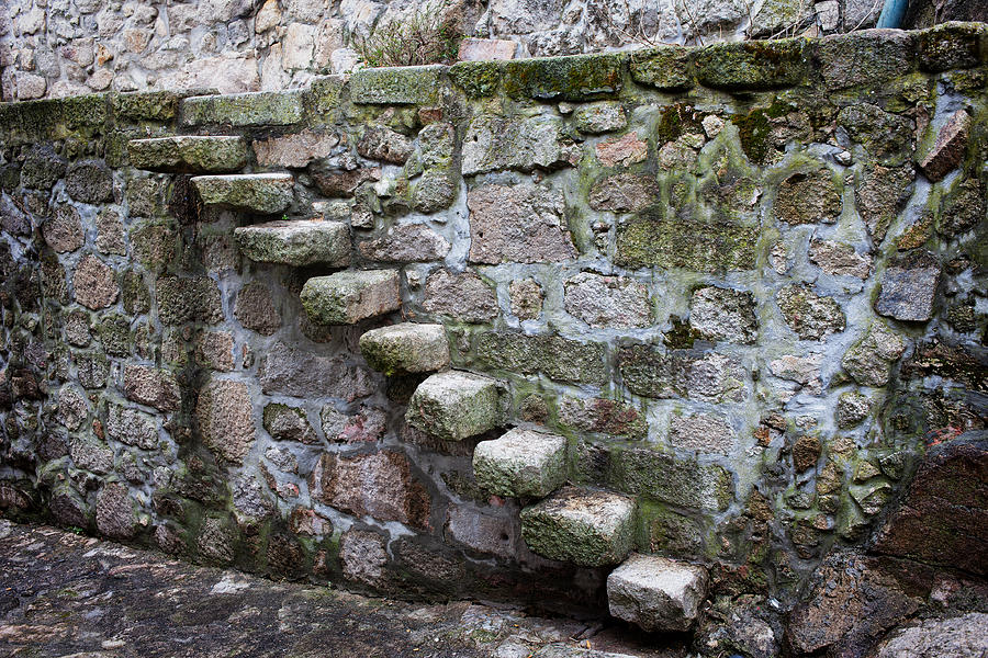 Medieval Stone Steps and Wall Photograph by Artur Bogacki