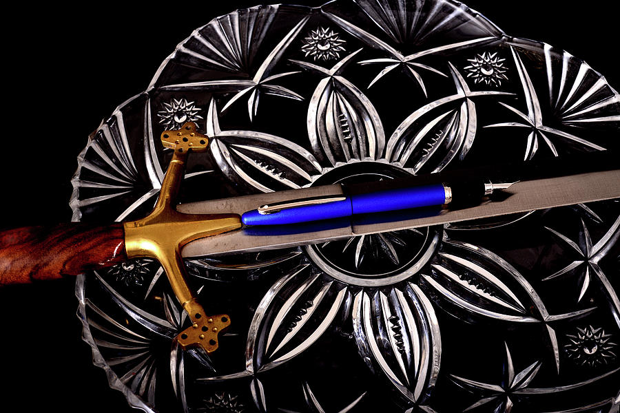 Medieval Sword and pen Photograph by Paul Moore - Fine Art America