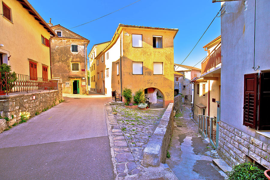 Medieval town of Kastav colorful street view Photograph by Brch Photography