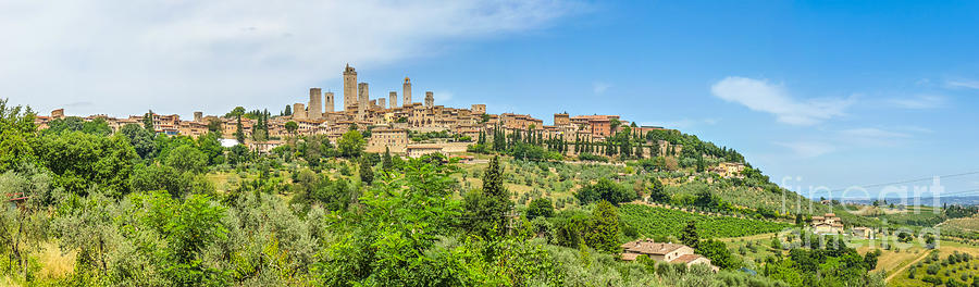 Architecture Photograph - Medieval town of San Gimignano, Tuscany, Italy by JR Photography