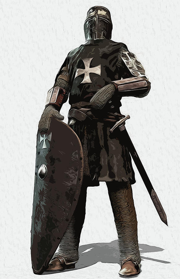 Medieval Warrior - 06 Painting by AM FineArtPrints