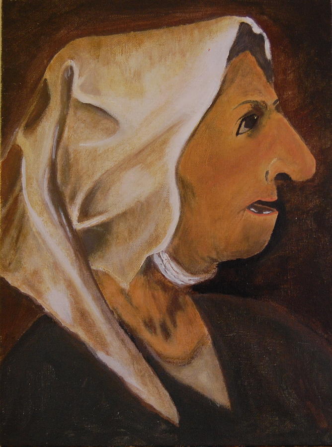Woman Painting - Medieval Woman by Michele Edler