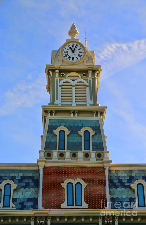 Medina County Court House Clock Tower  2203 Photograph by Jack Schultz