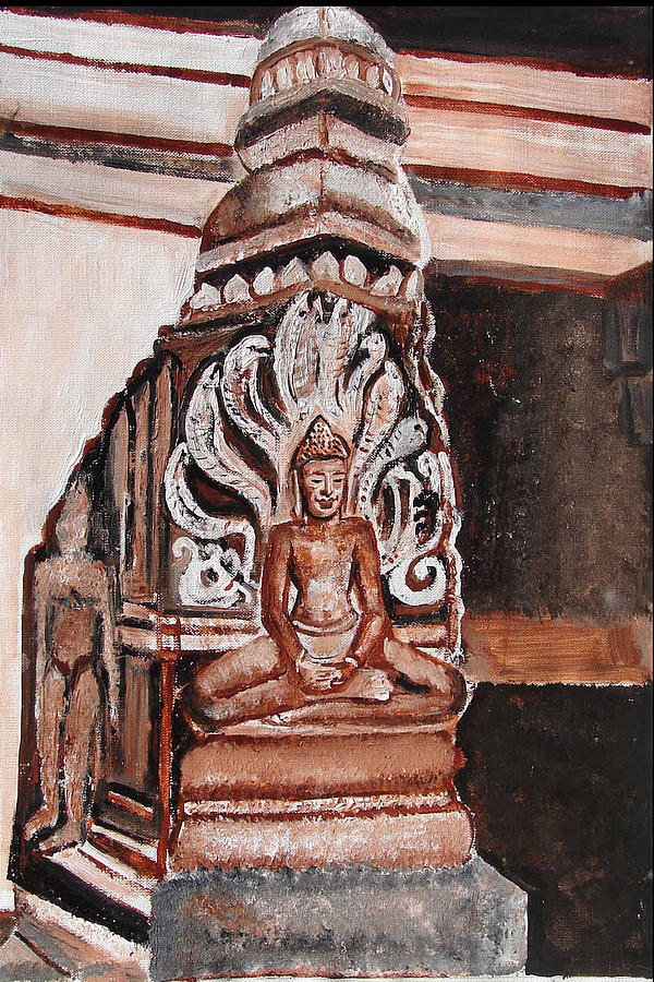 MEDITATING Buddha 10 Painting by Anand Swaroop Manchiraju